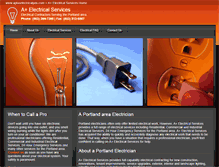 Tablet Screenshot of apluselectricalpdx.com